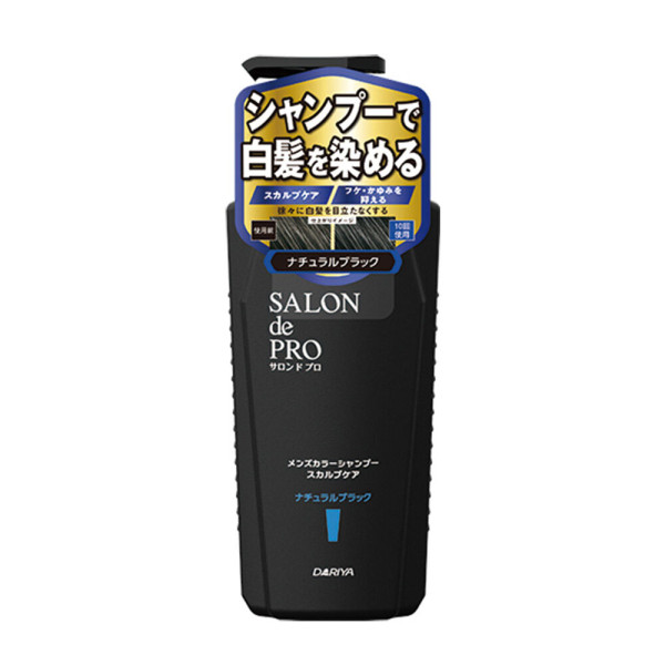 DARIYA - Salon De Pro 男士頭皮護理白髮染髮洗頭水 250ml - 自然黑